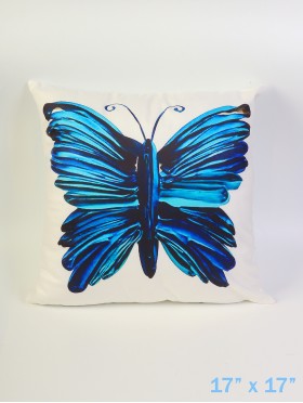 Butterfly Print Cushion & Filler